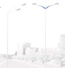 腕を搭載する反腐食性の街灯15メートルのポーランド人先を細くされる円錐